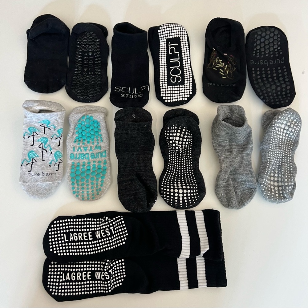 Pilates barre socks pure barre Lagree west